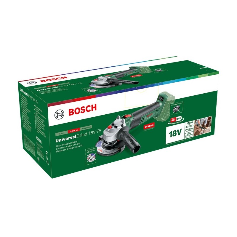 Bosch Universal Grind 18V-75 Winkelschleifer 11,5 cm 12000 RPM 1,7 kg