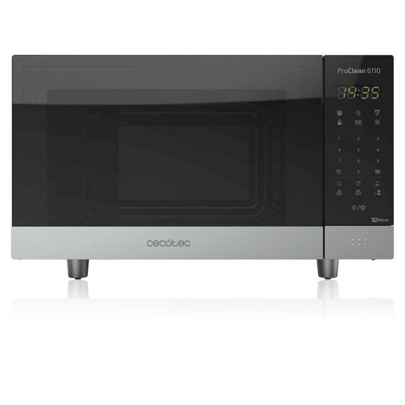 Cecotec ProClean 6110 Countertop Grill microwave 23 L 800 W Stainless steel