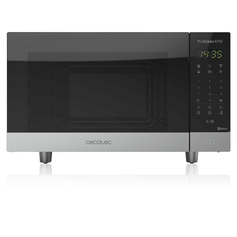 Cecotec ProClean 6110 Encimera Microondas con grill 23 L 800 W Acero inoxidable