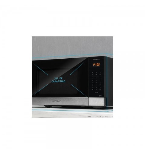 Cecotec ProClean 6110 Arbeitsplatte Grill-Mikrowelle 23 l 800 W Edelstahl