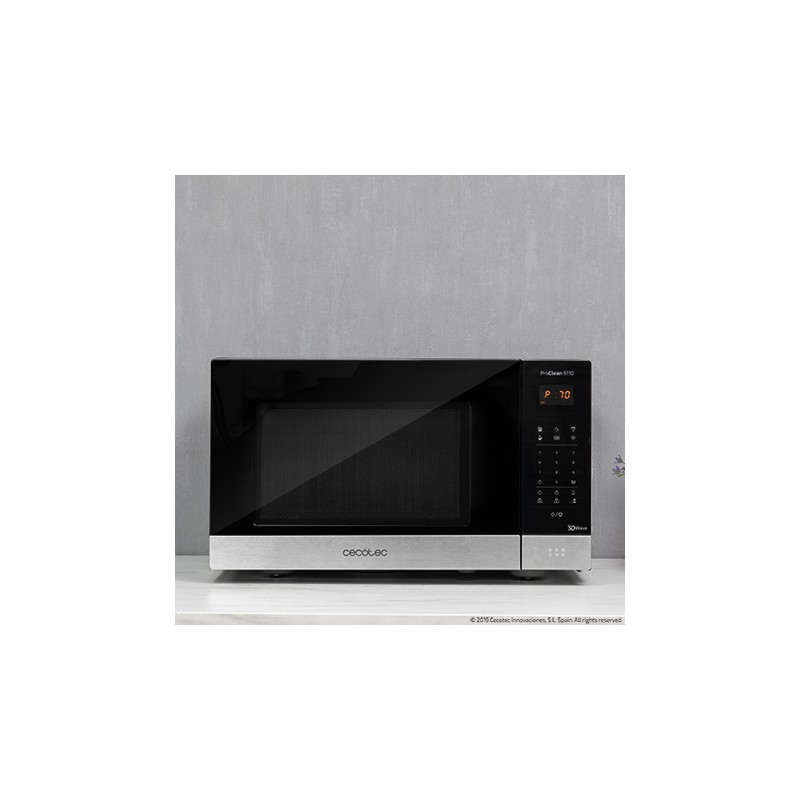 Cecotec ProClean 6110 Encimera Microondas con grill 23 L 800 W Acero inoxidable