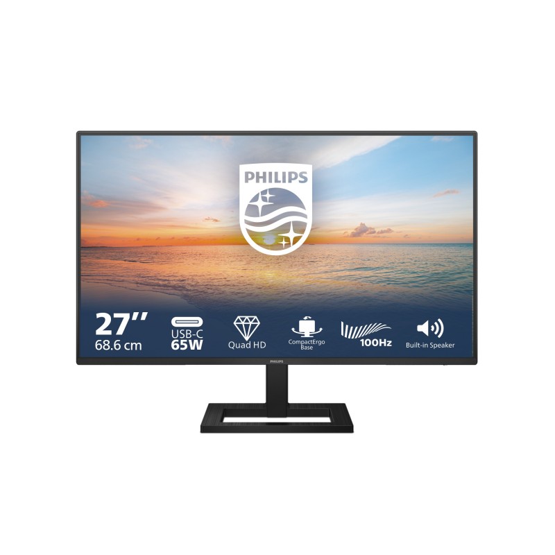 Philips 1000 series 27E1N1600AE 00 pantalla para PC 68,6 cm (27") 2560 x 1440 Pixeles Quad HD LCD Negro