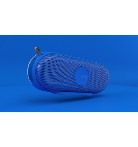 Polaroid PLRMUSICP29087BLU Tragbarer- Partylautsprecher Blau, Weiß