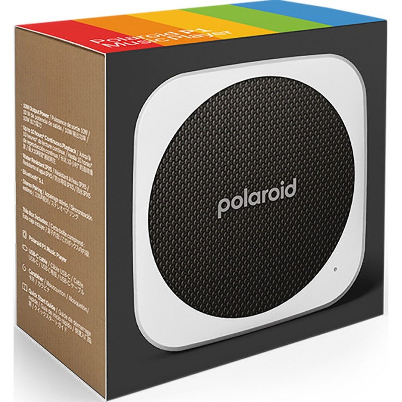 Polaroid PLRMUSICP19079BLK portable party speaker Black, White