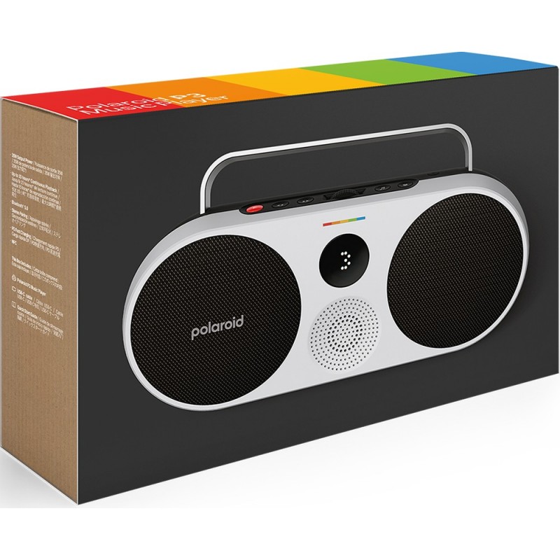 Polaroid PLRMUSICP39089BLK altavoz portátil o de fiesta Negro, Blanco