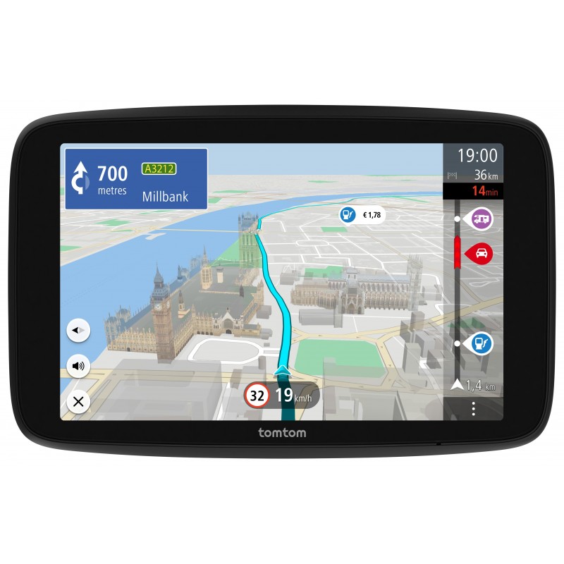 TomTom GO Camper Max navegador Fijo 17,8 cm (7") Pantalla táctil 400 g Negro