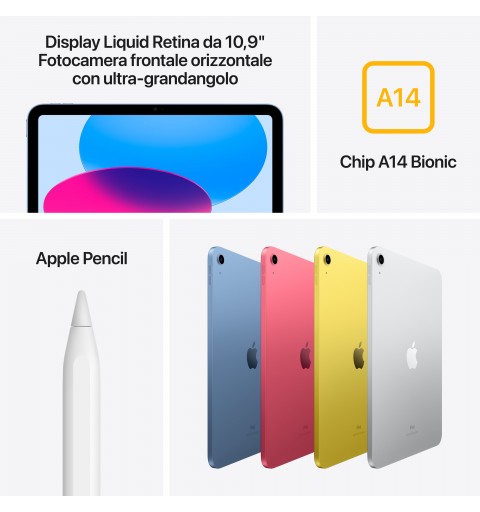 Apple iPad (10^gen.) 10.9 Wi-Fi 256GB - Giallo