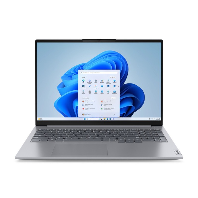 Lenovo ThinkBook 16 Intel Core Ultra 7 155H Laptop 40.6 cm (16") WUXGA 16 GB LPDDR5-SDRAM 512 GB SSD Wi-Fi 6E (802.11ax)