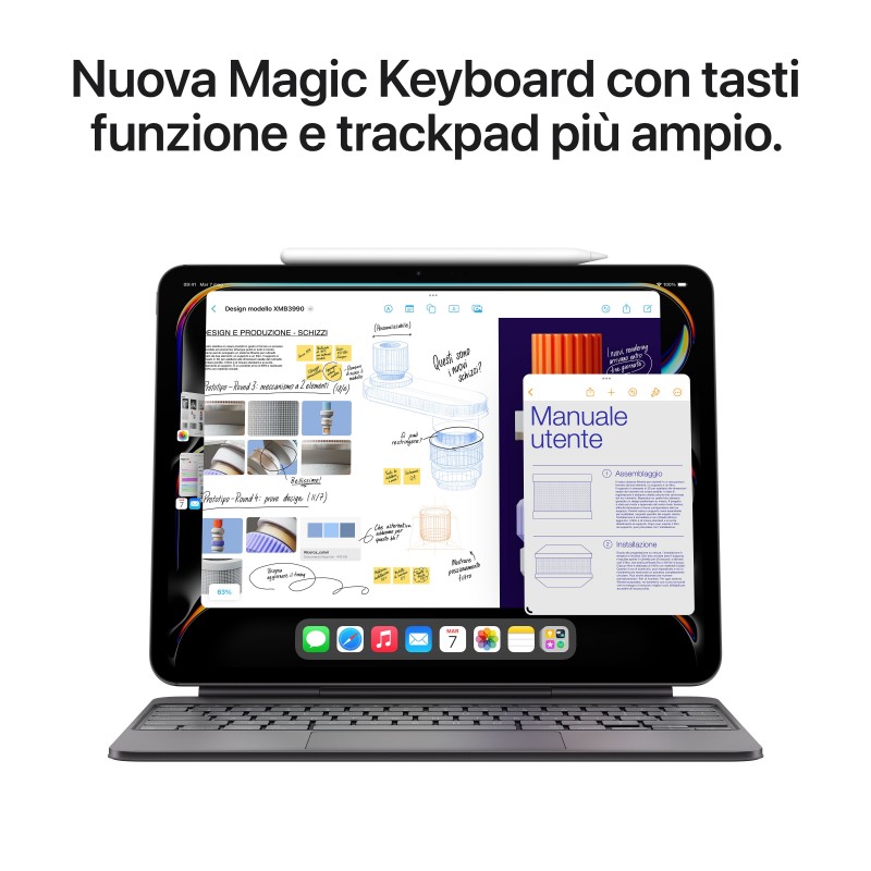 Apple iPad Pro 5G Apple M TD-LTE & FDD-LTE 256 Go 33 cm (13") 8 Go Wi-Fi 6E (802.11ax) iPadOS 17 Noir
