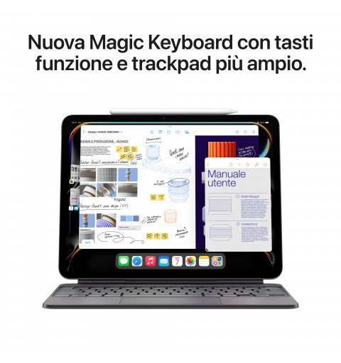 Apple iPad Pro 5G Apple M TD-LTE & FDD-LTE 256 Go 33 cm (13") 8 Go Wi-Fi 6E (802.11ax) iPadOS 17 Noir