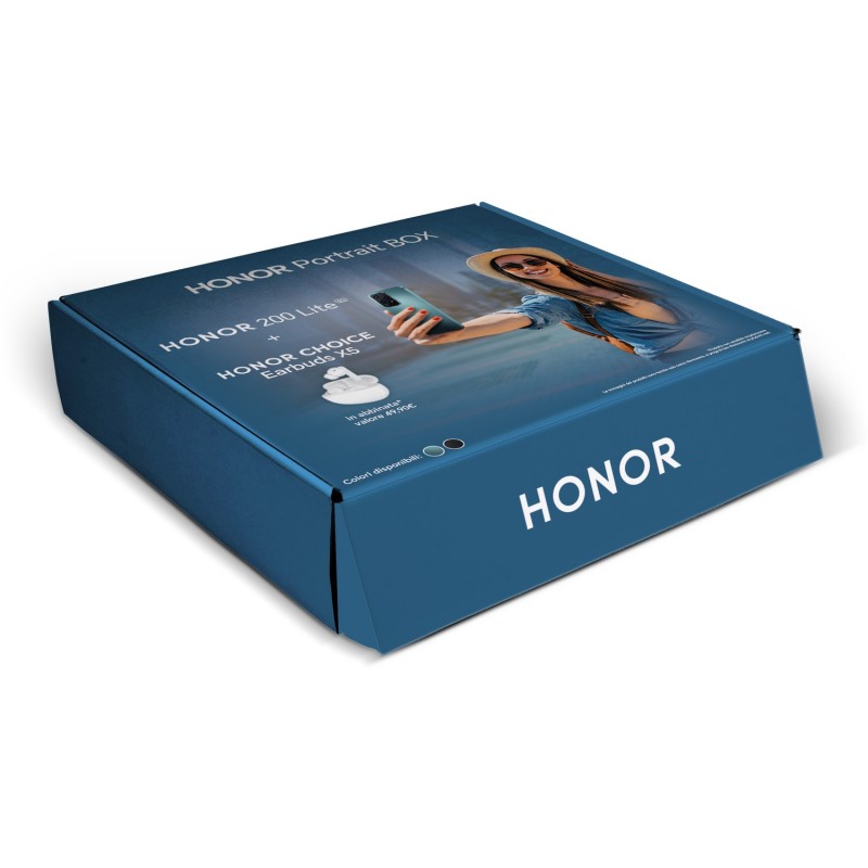 Honor 200 Lite 5G + Earbuds X5 17 cm (6.7") Dual-SIM Android 14 USB Typ-C 8 GB 256 GB 4500 mAh Schwarz