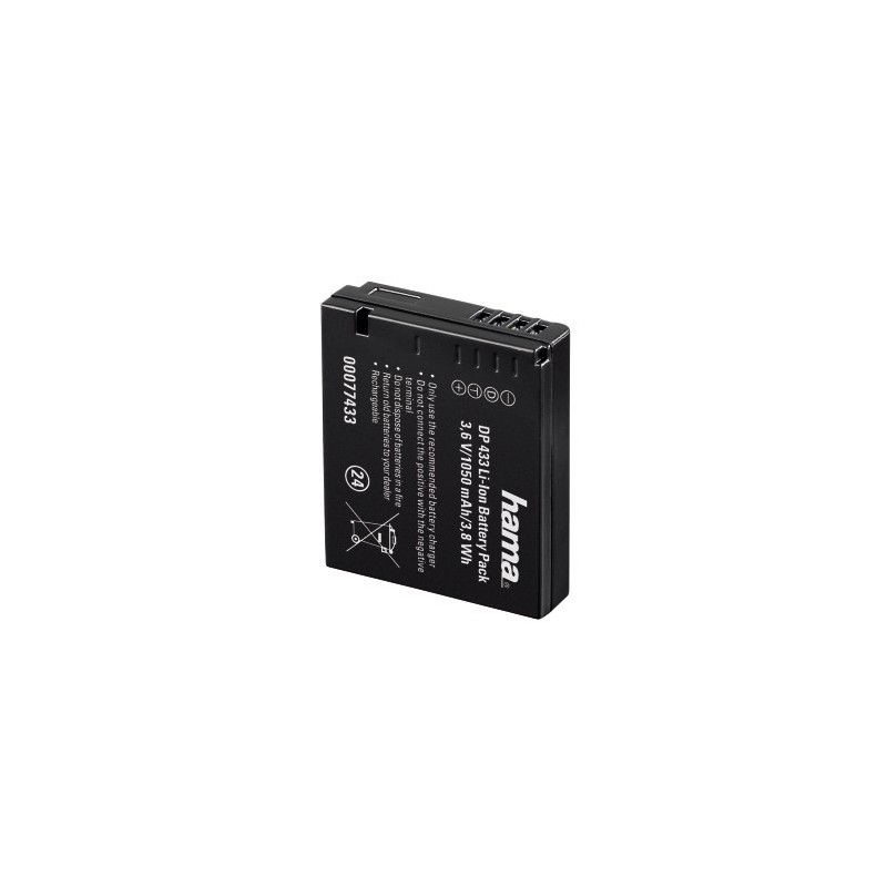 Hama 00077433 batería para cámara grabadora Ión de litio 1050 mAh