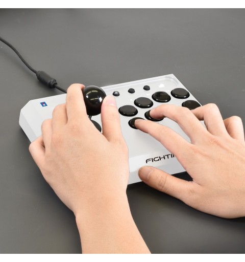 Hori Fighting Stick Mini White, Black USB Flightstick PC, PlayStation 4, PlayStation 5