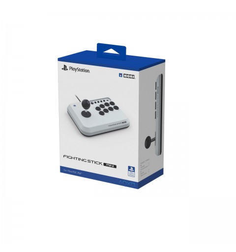 Hori Fighting Stick Mini White, Black USB Flightstick PC, PlayStation 4, PlayStation 5