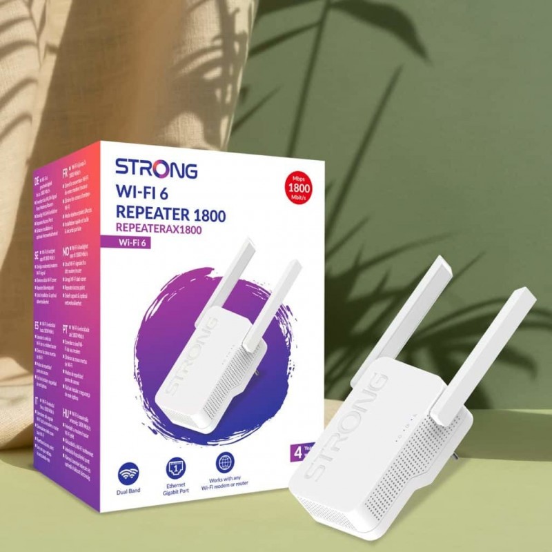 Strong AX1800 Netzwerk-Repeater 1800 Mbit s Weiß