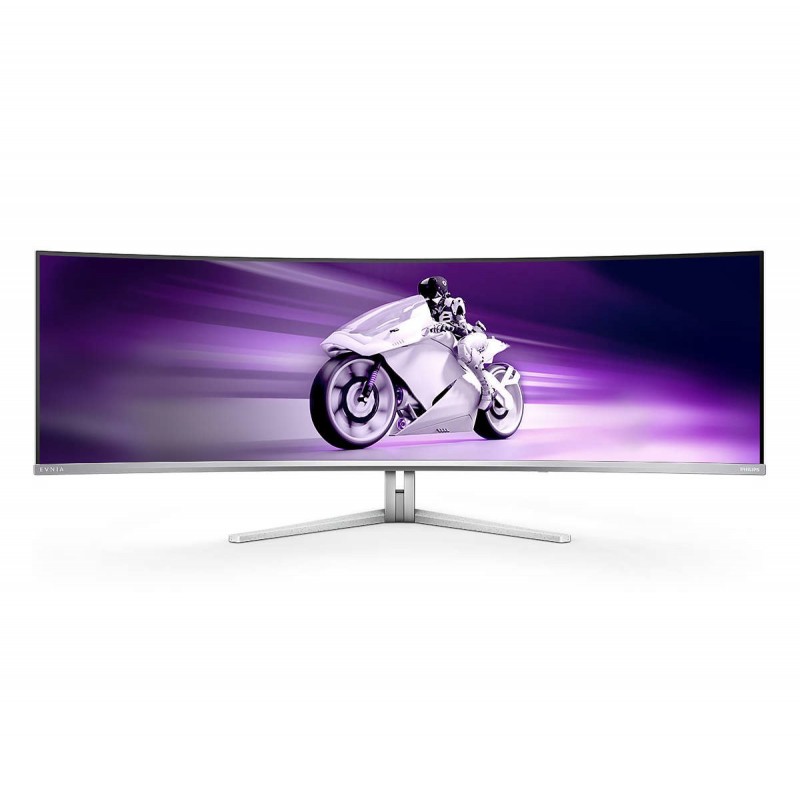 Philips Evnia 8000 49M2C8900 00 écran plat de PC 124,2 cm (48.9") 5120 x 1440 pixels Dual QHD QDOLED Blanc