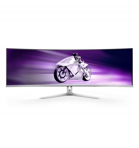 Philips Evnia 8000 49M2C8900 00 écran plat de PC 124,2 cm (48.9") 5120 x 1440 pixels Dual QHD QDOLED Blanc
