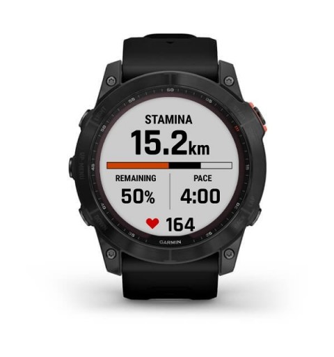Garmin fenix 7X Solar 3,56 cm (1.4") MIP 51 mm Numérique 280 x 280 pixels Écran tactile Gris Wifi GPS (satellite)