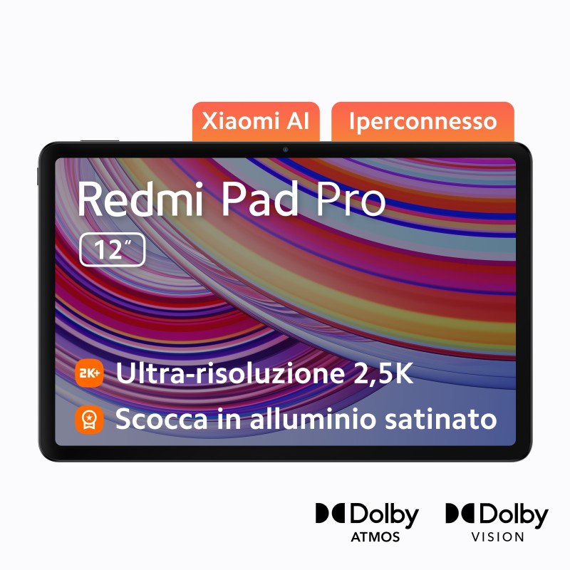 Xiaomi Redmi Pad Pro Qualcomm Snapdragon 128 GB 30,7 cm (12.1") 6 GB Wi-Fi 6 (802.11ax) Android 14 Grau