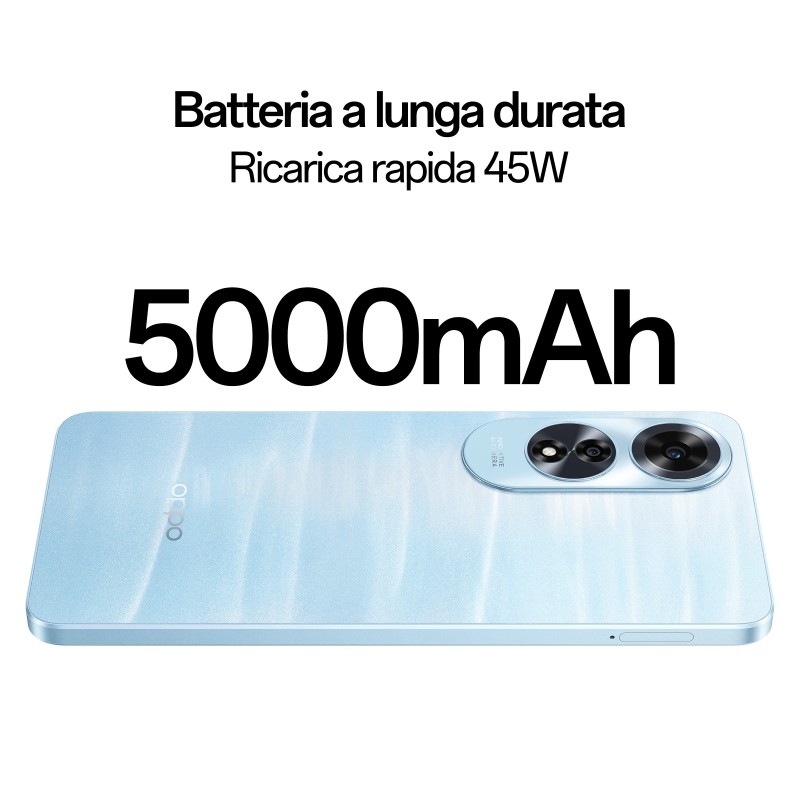 OPPO A60 16,9 cm (6.67") SIM doble Android 14 4G USB Tipo C 8 GB 256 GB 5000 mAh Azul