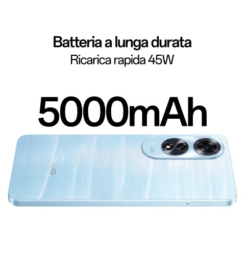 OPPO A60 16,9 cm (6.67") SIM doble Android 14 4G USB Tipo C 8 GB 256 GB 5000 mAh Azul