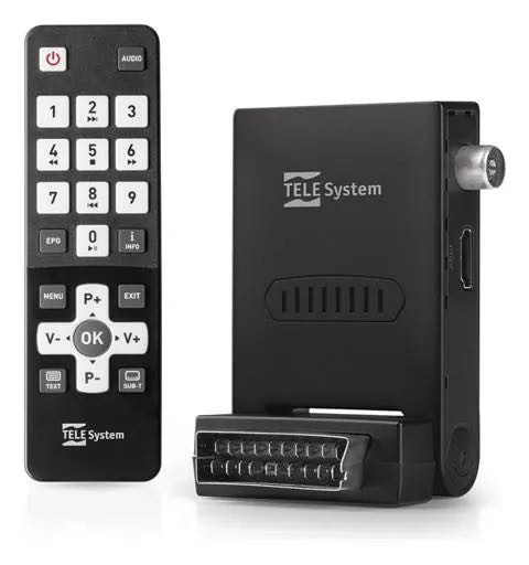 TELESystem Decoder Digitale Terrestre FACILE STEALTH/02 Cavo Full HD Nero