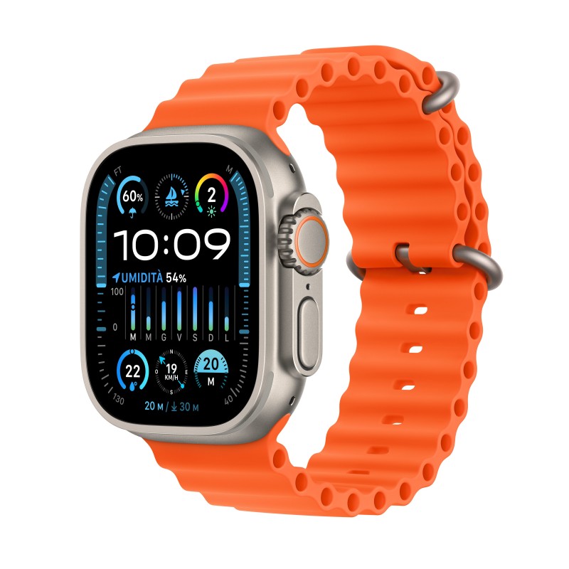 Apple Watch Ultra 2 OLED 49 mm Numérique 410 x 502 pixels Écran tactile 4G Titane GPS (satellite)