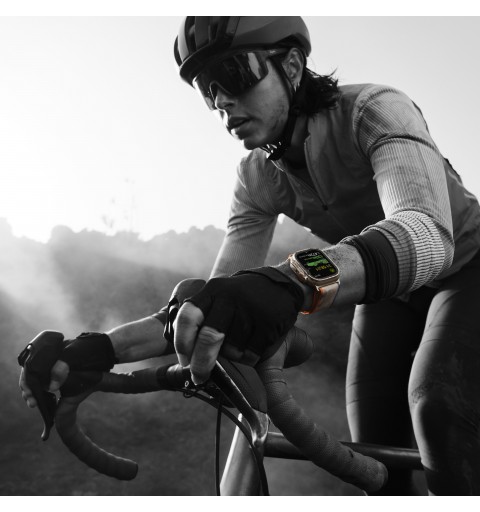 Apple Watch Ultra 2 GPS + Cellular, Cassa 49m in Titanio con Cinturino Ocean Arancione