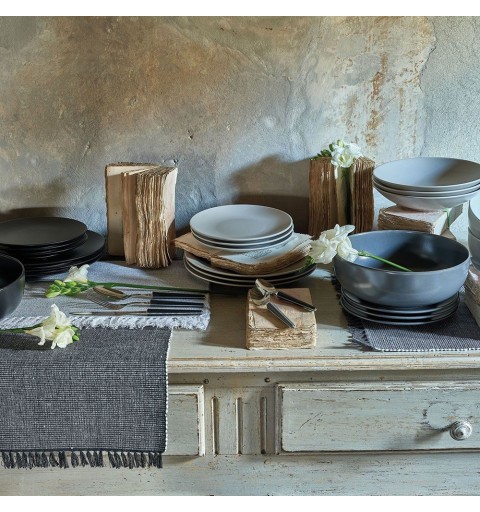 Tognana Porcellane Zen flatware set 24 pc(s) Anthracite, Stainless steel