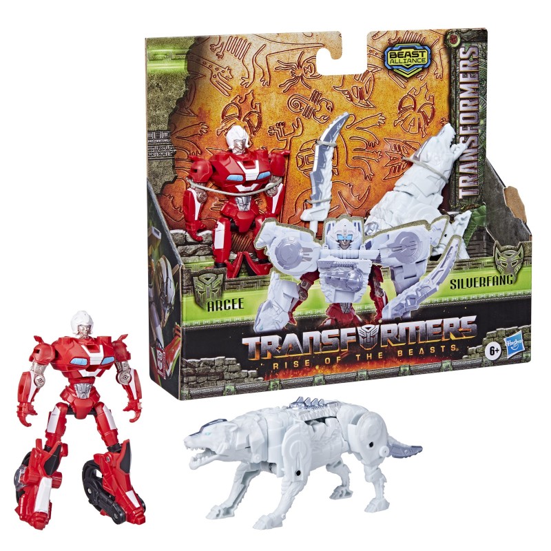 Transformers Rise of the Beasts Movie, Beast Alliance, Beast Combiners 2-Pack Arcee Toys, 6 and Up, 5-inch