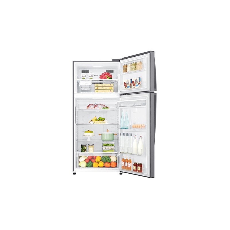 LG GTF744PZPED Frigorifero doppia porta, Classe E, 509L, Wi-Fi, Dispenser acqua, Inox