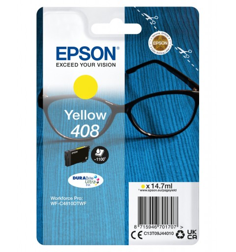 Epson Singlepack Yellow 408 DURABrite Ultra Ink