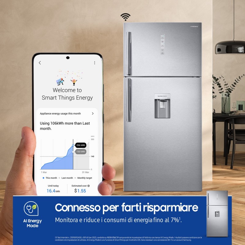 Samsung RT62K711RSL fridge-freezer Freestanding 620 L E Stainless steel