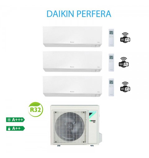 Daikin 3AMXM52N + 3x ATXM25R Klimaanlage Siesta Perfera Trial Split 9000 + 9000 + 9000 Btu A+++/A++ WiFi R32