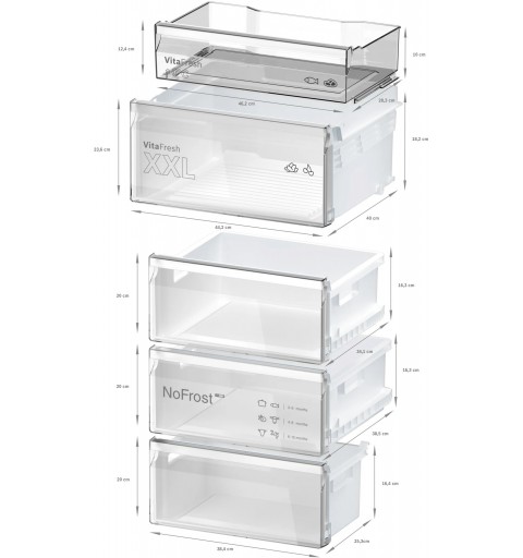Bosch Serie 4 KGN392XCF Kühl- und Gefrierkombination Freistehend 363 l C Schwarz