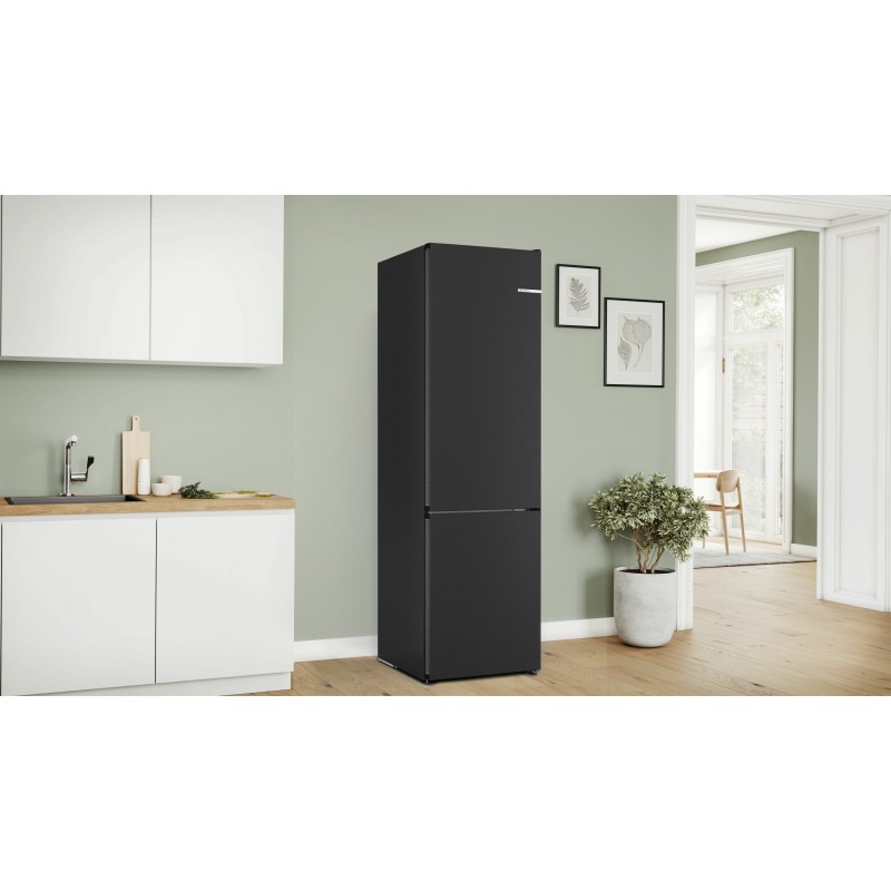 Bosch Serie 4 KGN392XCF Kühl- und Gefrierkombination Freistehend 363 l C Schwarz