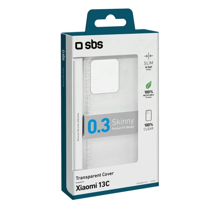 SBS TESKINXI13CT custodia per cellulare 17,1 cm (6.74") Cover Trasparente