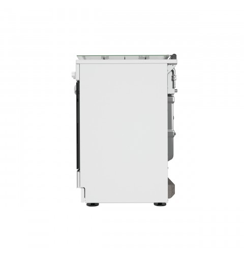 Indesit IS67G1KMW E 1 Cuisinière Gaz Noir, Blanc A+