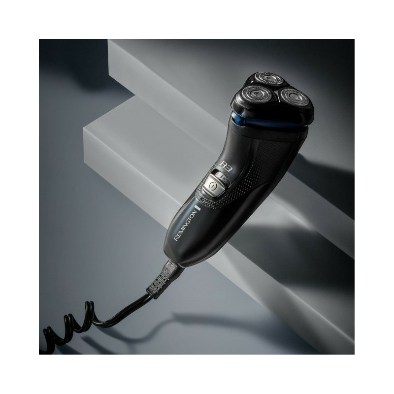 Remington R3002 Máquina de afeitar de rotación Recortadora Negro, Gris