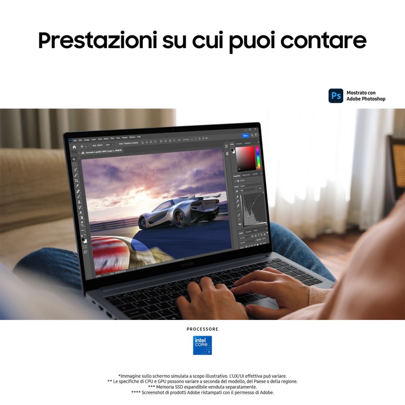 Samsung Galaxy Book4 Intel Core 7 150U Ordinateur portable 39,6 cm (15.6") Full HD 16 Go LPDDR4x-SDRAM 512 Go SSD Wi-Fi 6