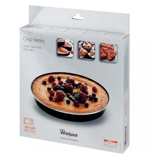 Whirlpool Piatto Crisp a Bordo Alto (Tortiera) per Forno a Microonde AVM280