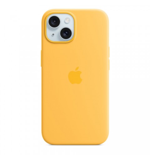 Apple Funda de silicona con MagSafe para el iPhone 15 - Amarillo solar