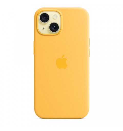Apple Funda de silicona con MagSafe para el iPhone 15 - Amarillo solar