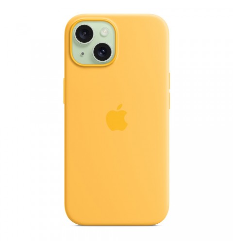 Apple Funda de silicona con MagSafe para el iPhone 15 - Amarillo solar