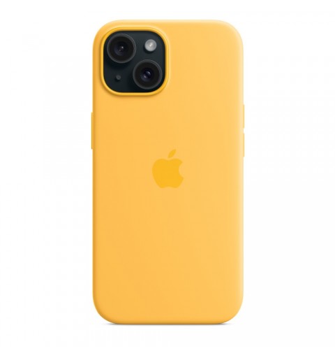 Apple Coque en silicone avec MagSafe pour iPhone 15 - Rayon de soleil