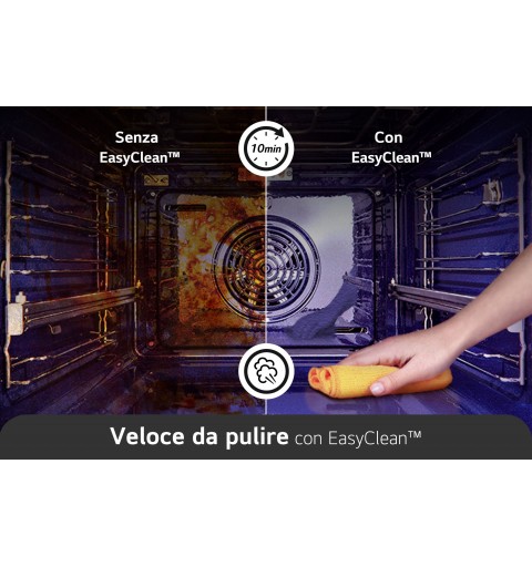 LG InstaView WSED7665B Forno a vapore 76L Classe A++ Display 4,3" EasyClean Wi-Fi