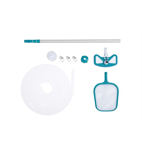 Bestway AquaClean Kit d’entretien de piscine avec aspirateur et épuisette
