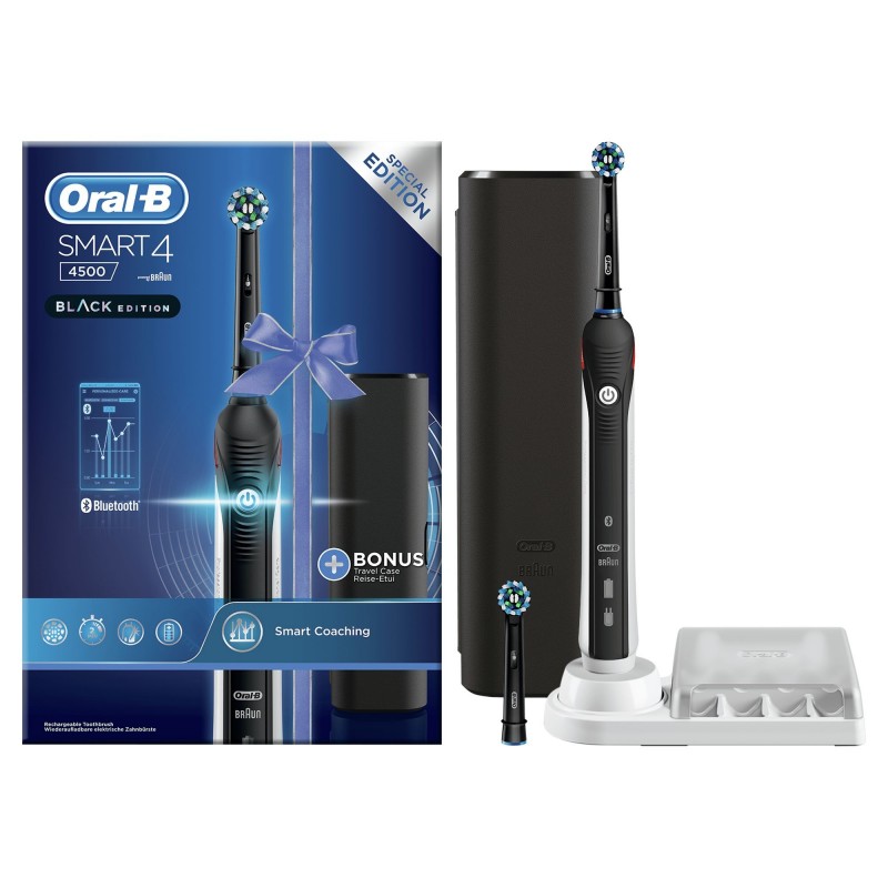 Oral-B SmartSeries Smart 4 4500 Black Edition Adulte Brosse à dents rotative oscillante Noir