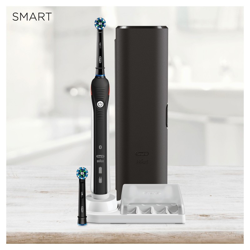 Oral-B SmartSeries Smart 4 4500 Black Edition Adulte Brosse à dents rotative oscillante Noir