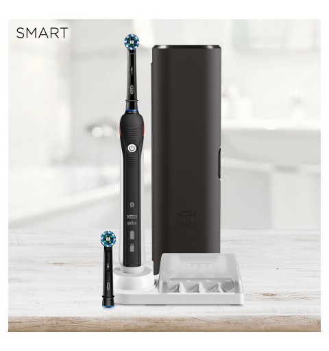 Oral-B SmartSeries Smart 4 4500 Black Edition Adulte Brosse à dents rotative oscillante Noir